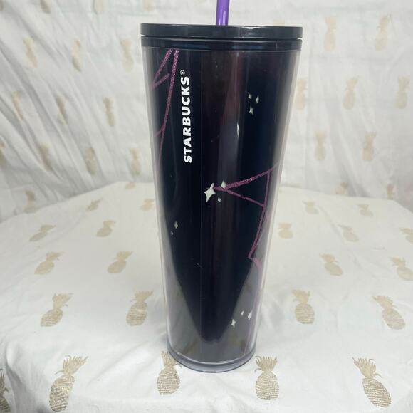 Starbucks Halloween 2021 Glow in the Dark 24 oz Venti cold cup tumbler NEW STRAW - Picture 8 of 8